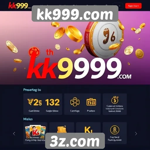 Interface do usuário no site kk999.com é intuitiva